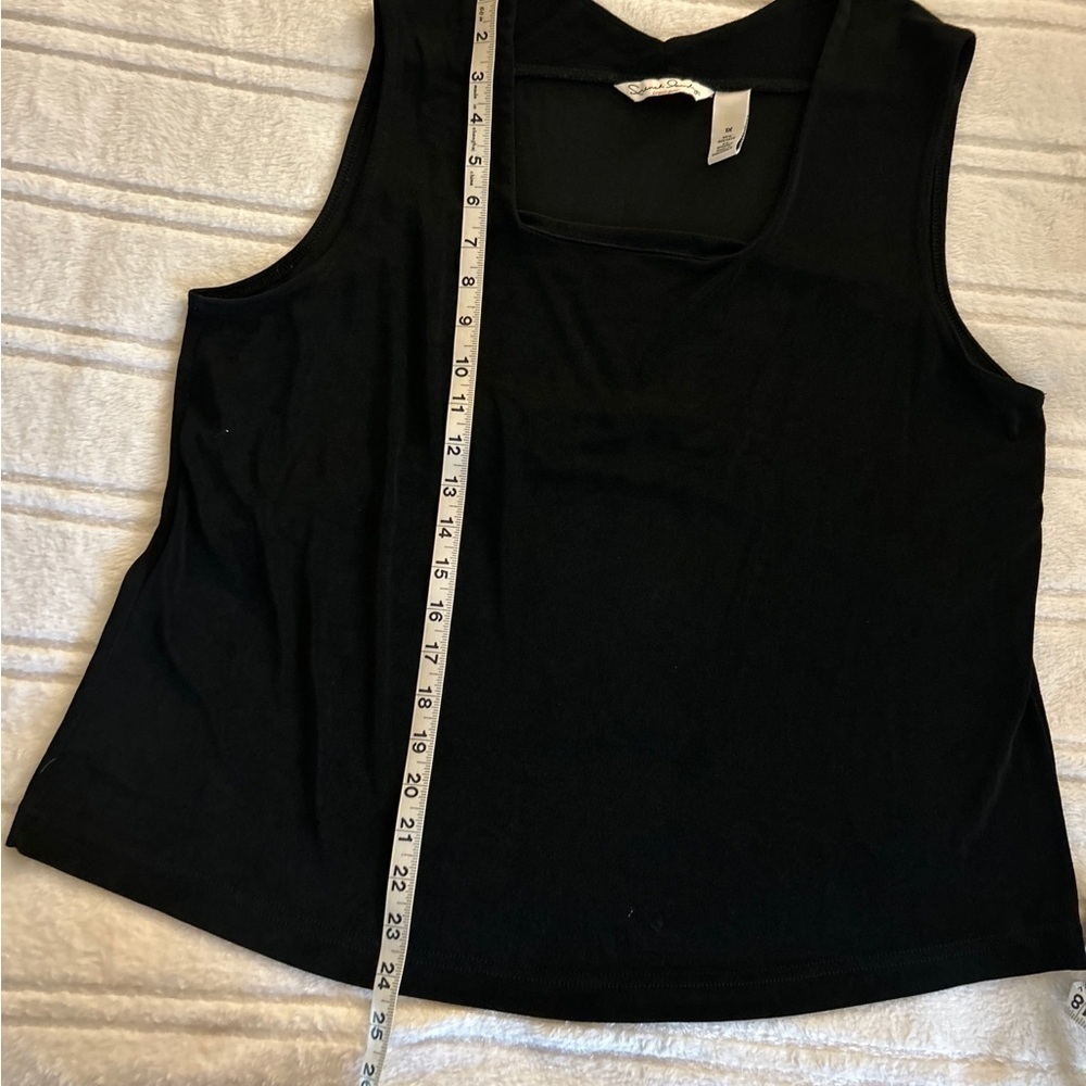 French Laundry brand women’s Black Tank top size 1X. 6 % Spandex, 94 % A…​​​​​ - Picture 9 of 14